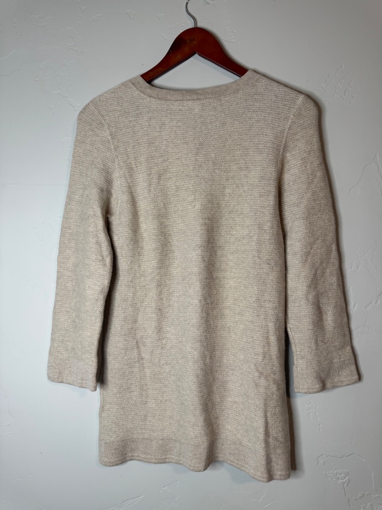 Marc Jacobs Beige 3/4 Sleeves Henley Button Up Top — image 2 of 3